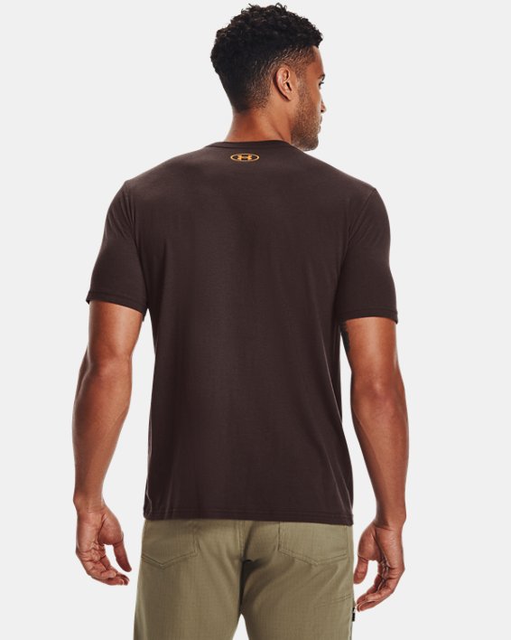 Men's UA Coordinates T-Shirt, Brown, pdpMainDesktop image number 1